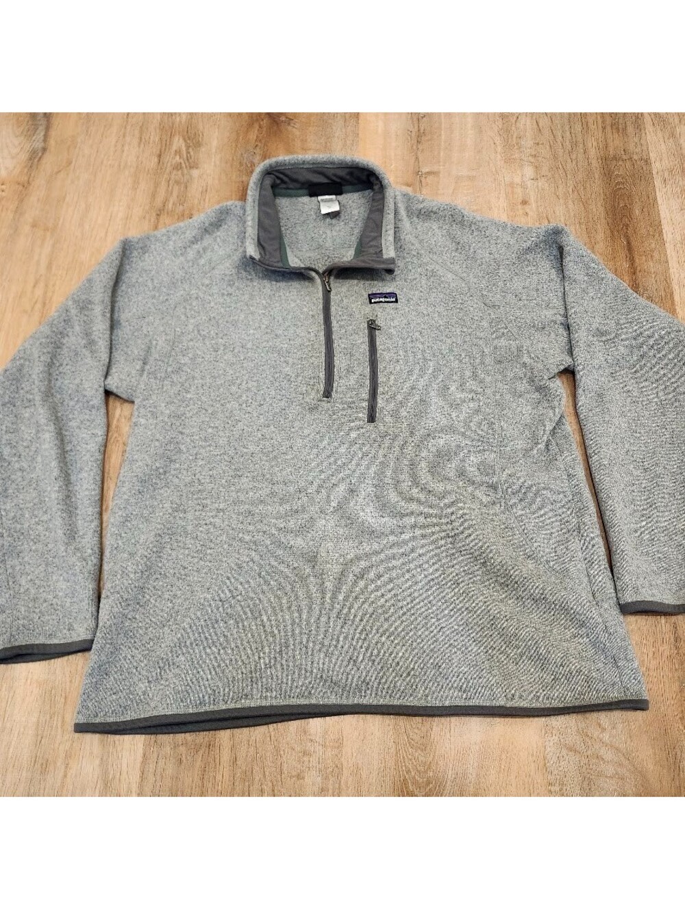 Men's Patagonia Better Sweater 1/4 Zip Fleece Jacket Size XXL Gray